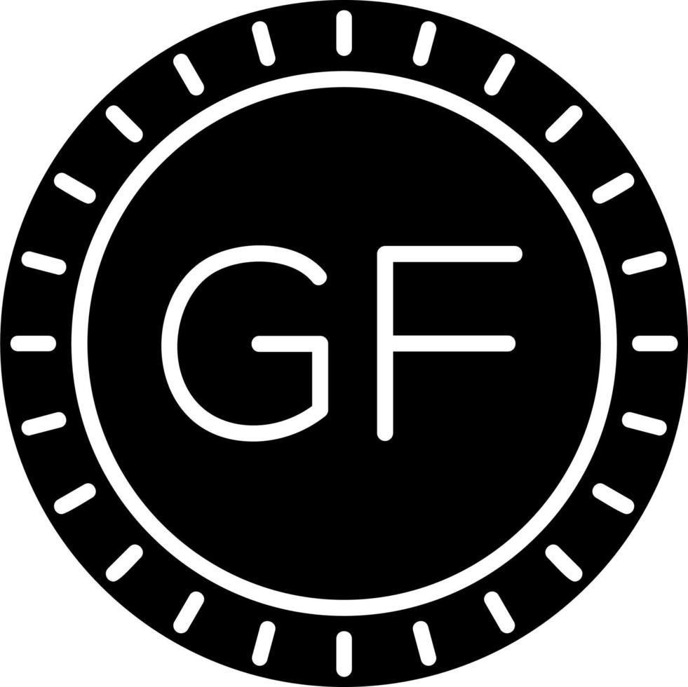 francés Guayana marcar código vector icono