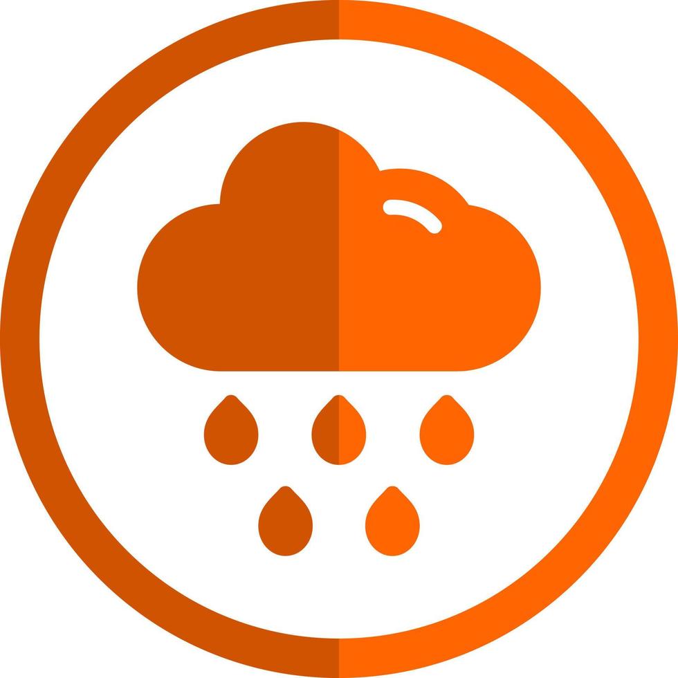 Cloud Rain Vector Icon Design