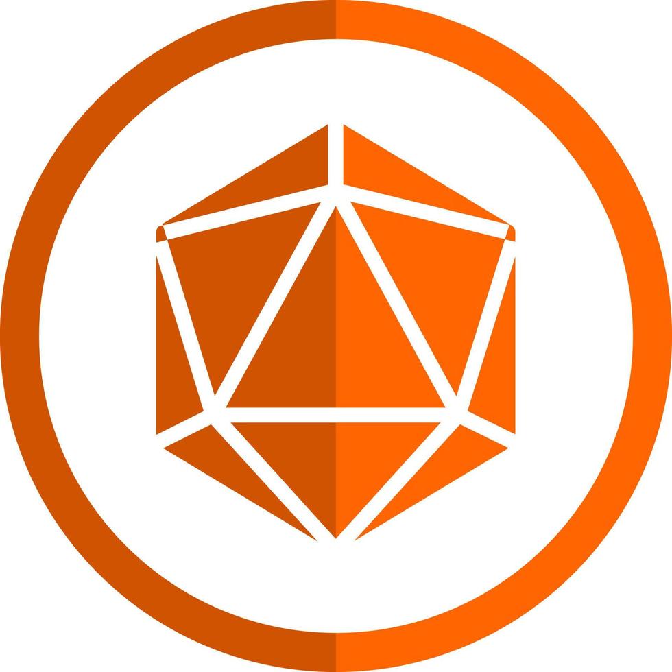 Dice D20 Vector Icon Design