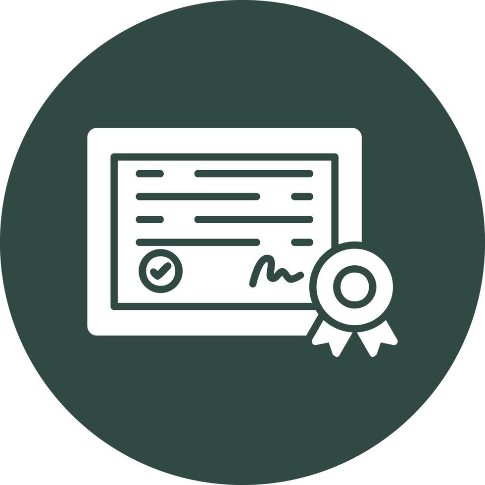 Certificate Vector Icon