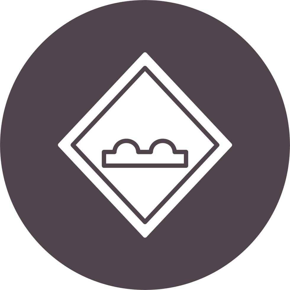 Uneven Road Vector Icon