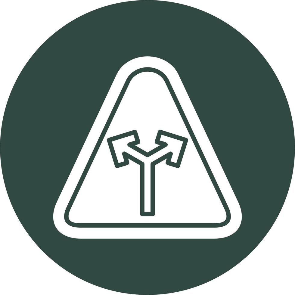 Y Intersection Vector Icon