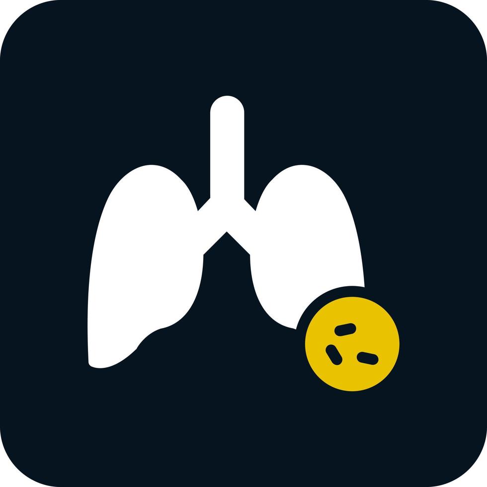 Lungs Virus Vector Icon Design