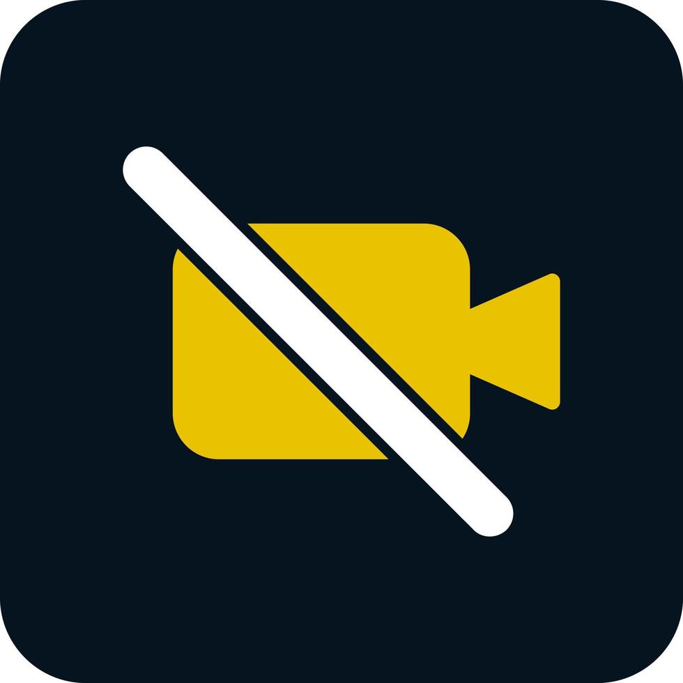Video Off Vector Icon Design