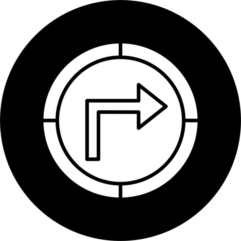 Turn Right Vector Icon