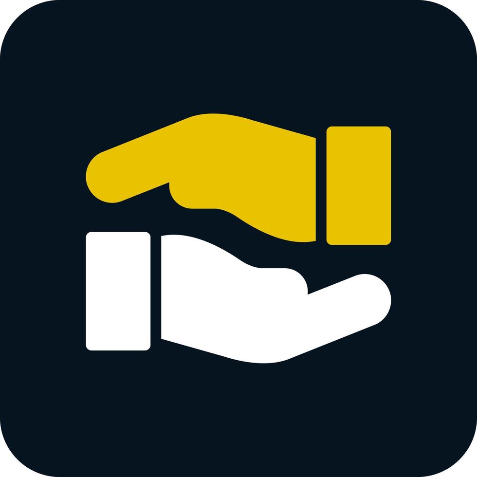 Hands Helping Vector Icon Design