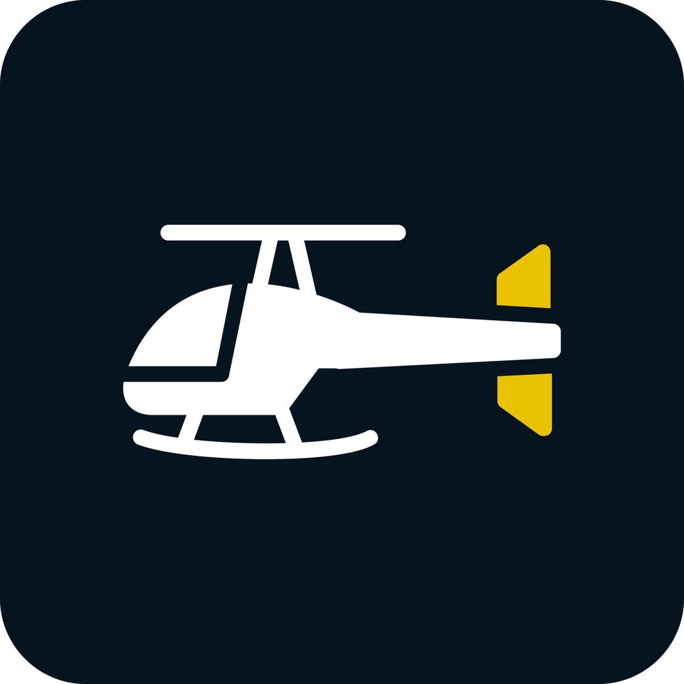 Helicopter Vector Icon Design