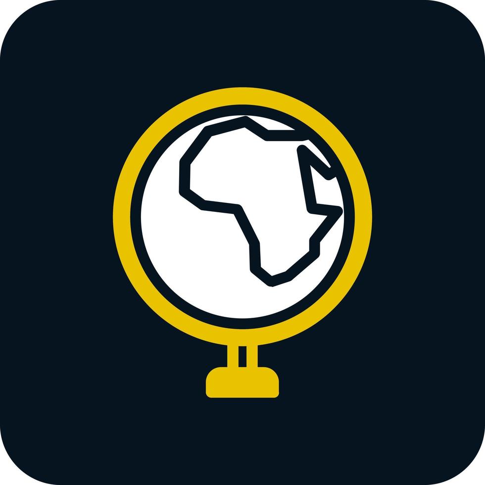 diseño de icono de vector de globo África