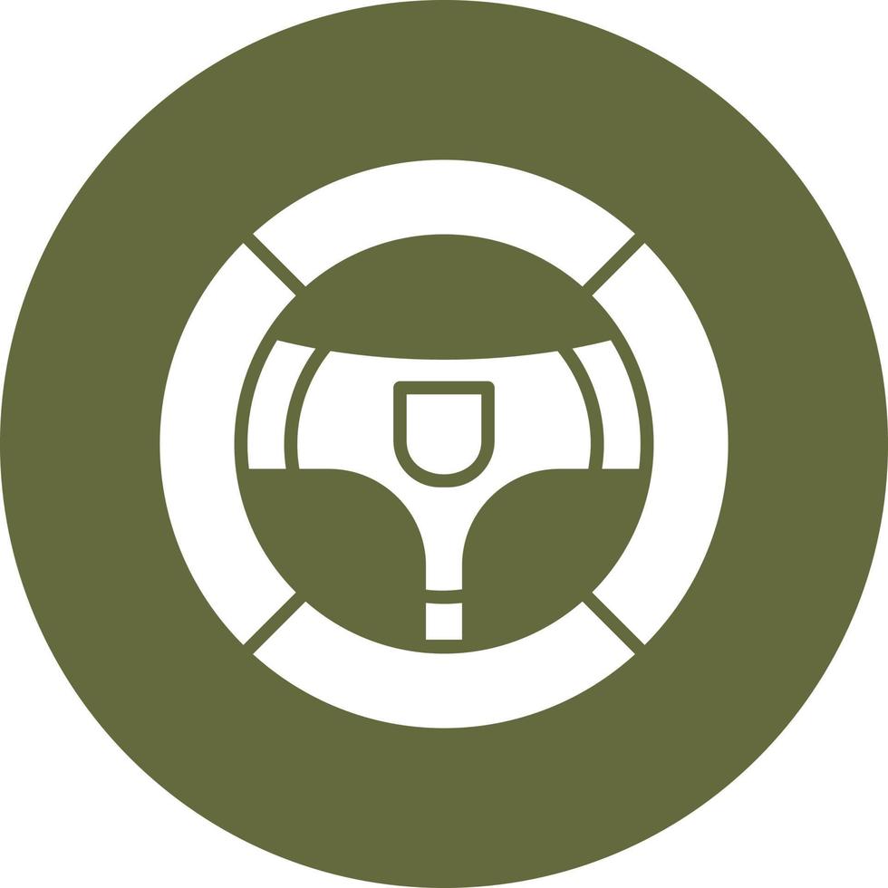 Steering Wheel Vector Icon