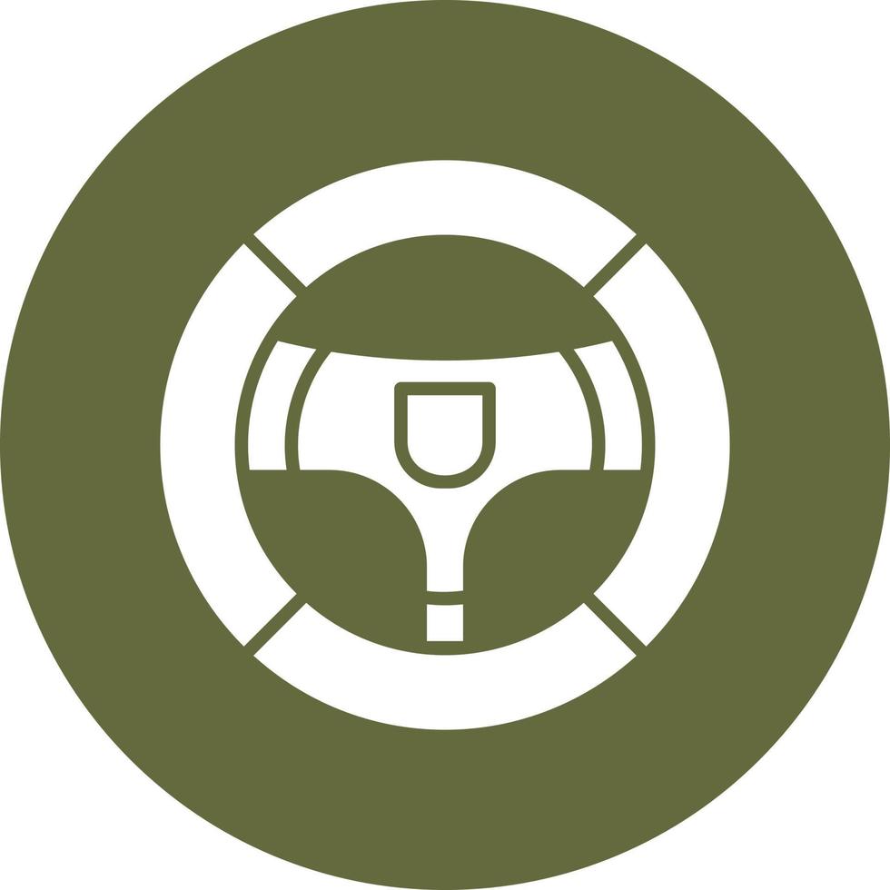 Steering Wheel Vector Icon