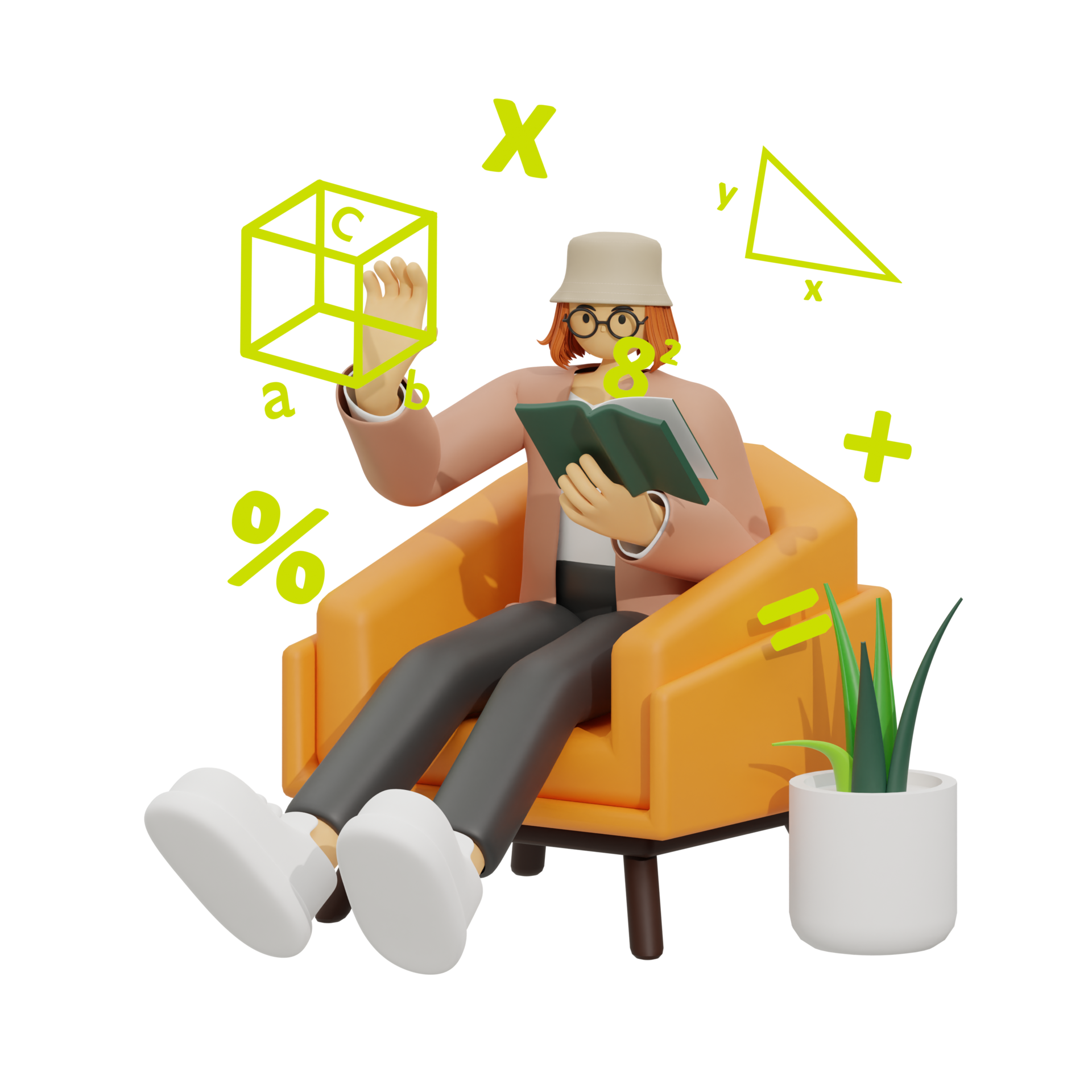 3d Illustration Learn Math At Home 20946534 PNG 3d-illustration-learn-math-at-home-20946534-png