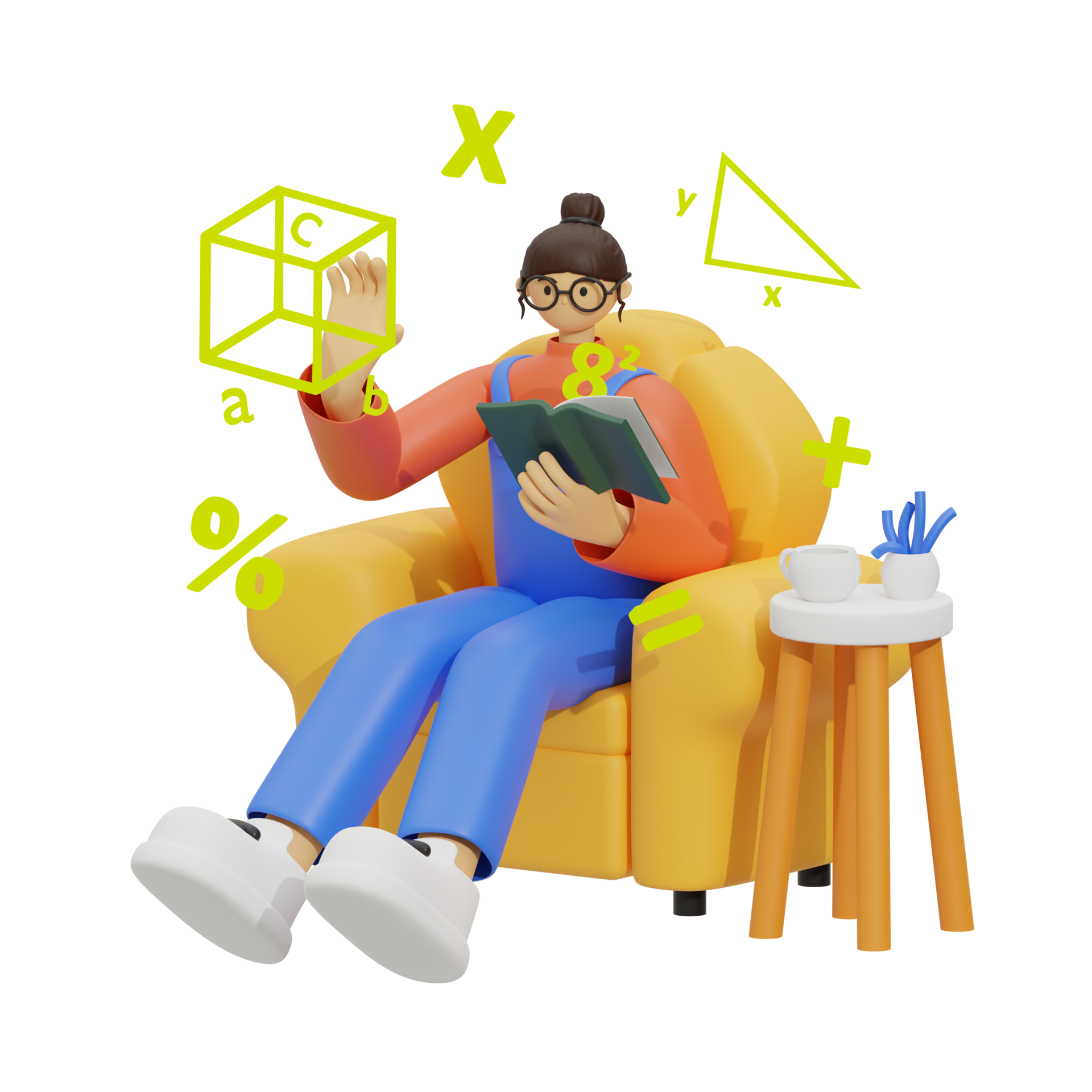 3d Illustration Learn Math At Home 20946671 PNG 3d-illustration-learn-math-at-home-20946671-png
