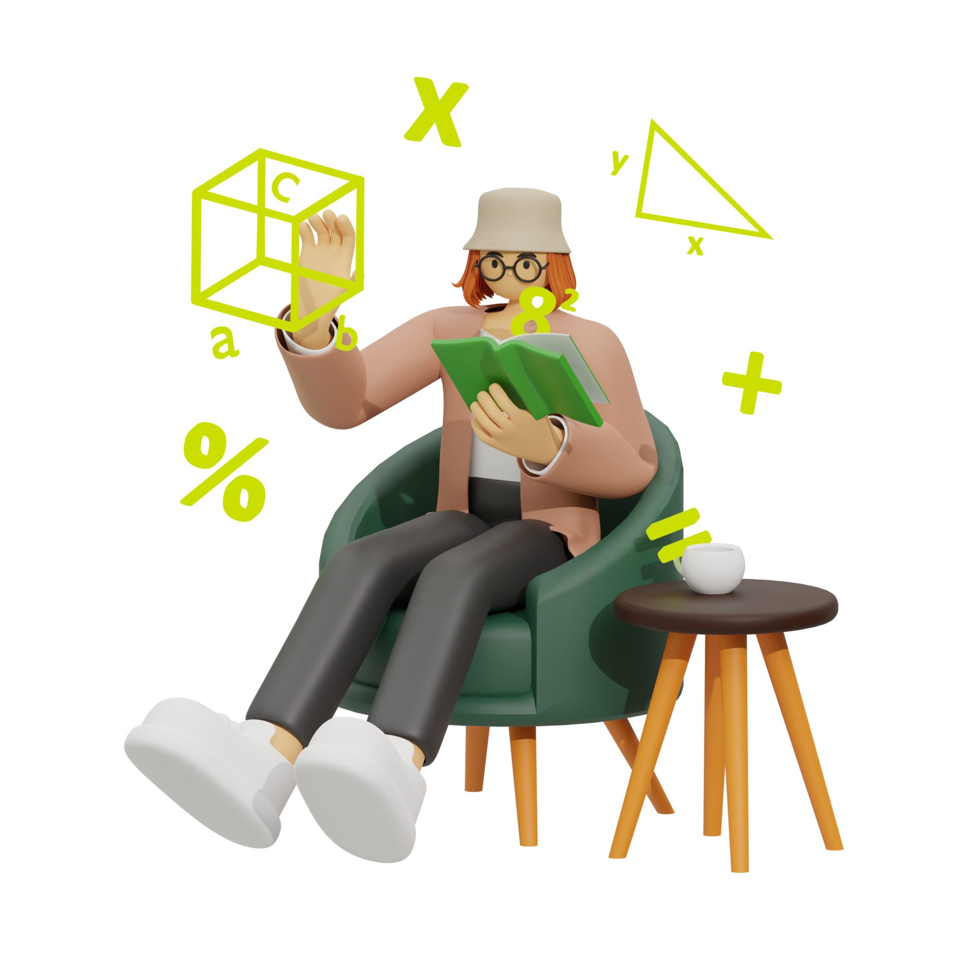 3d Illustration Learn Math At Home 20946680 PNG 3d-illustration-learn-math-at-home-20946680-png