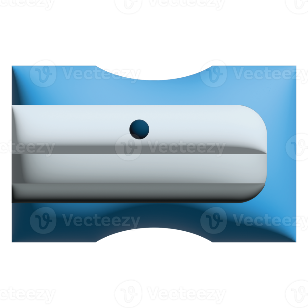 3D illustration sharpener in office set png