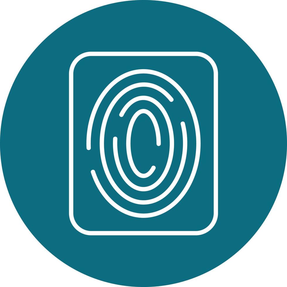 Fingerprint Scan Vector Icon
