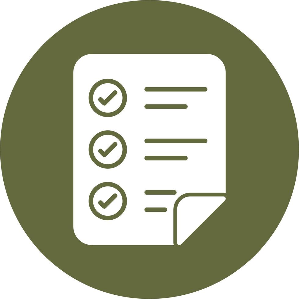 Shopping List Vector Icon