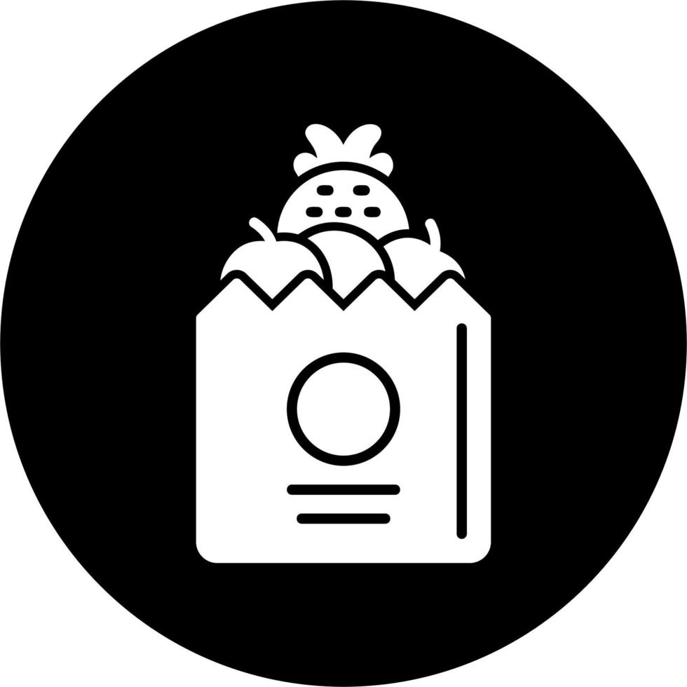 Grocery Bag Vector Icon