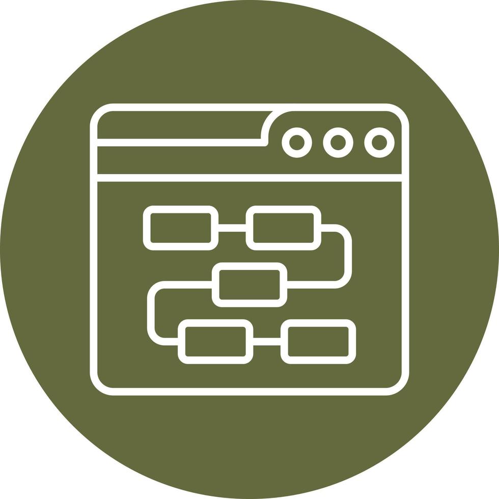 web algoritmo vector icono