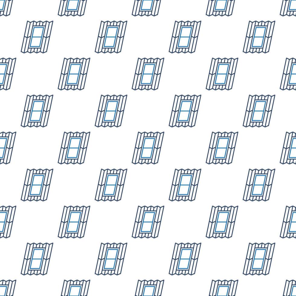 Roof Window vector Skylight concept linear seamless pattern