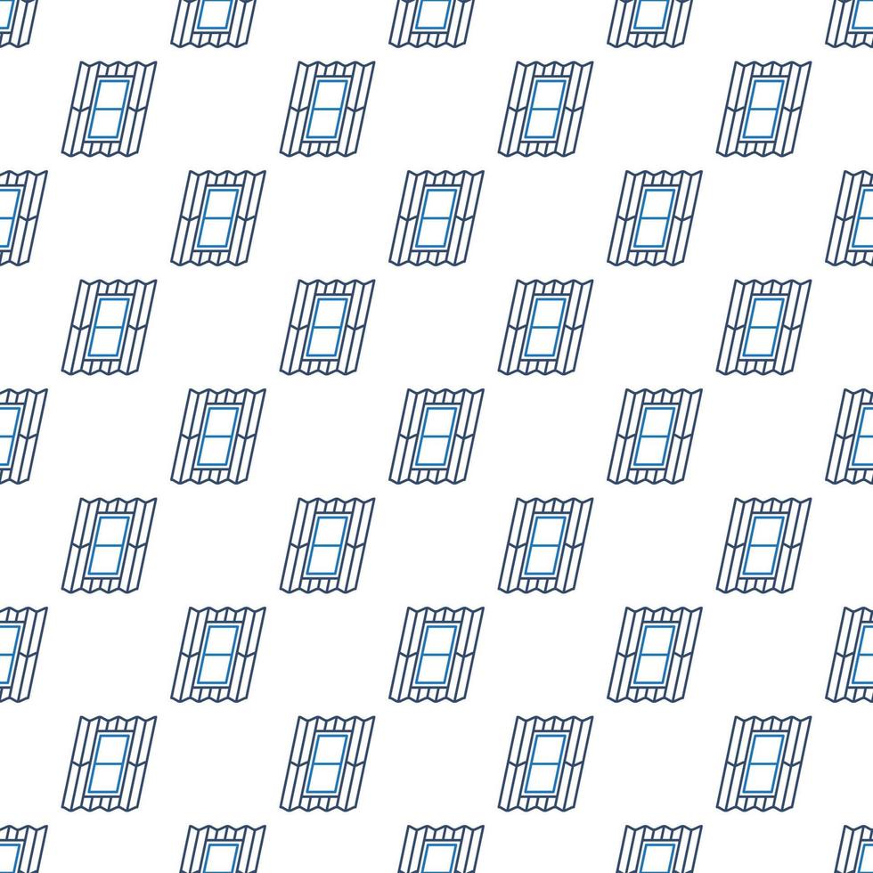 Roof Window vector Skylight concept linear seamless pattern