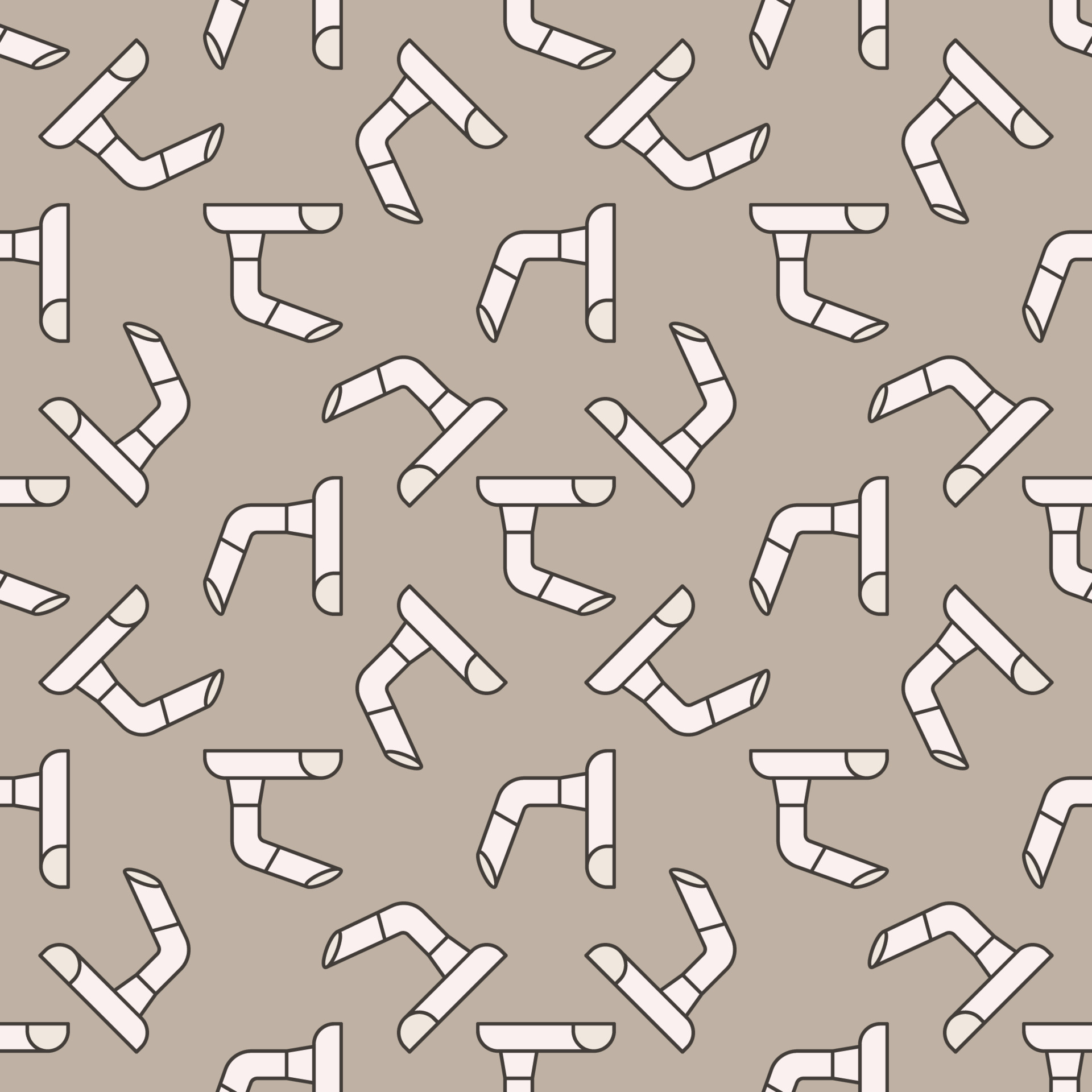 Roof Gutter vector concept colored seamless pattern 20947614 Vector Art