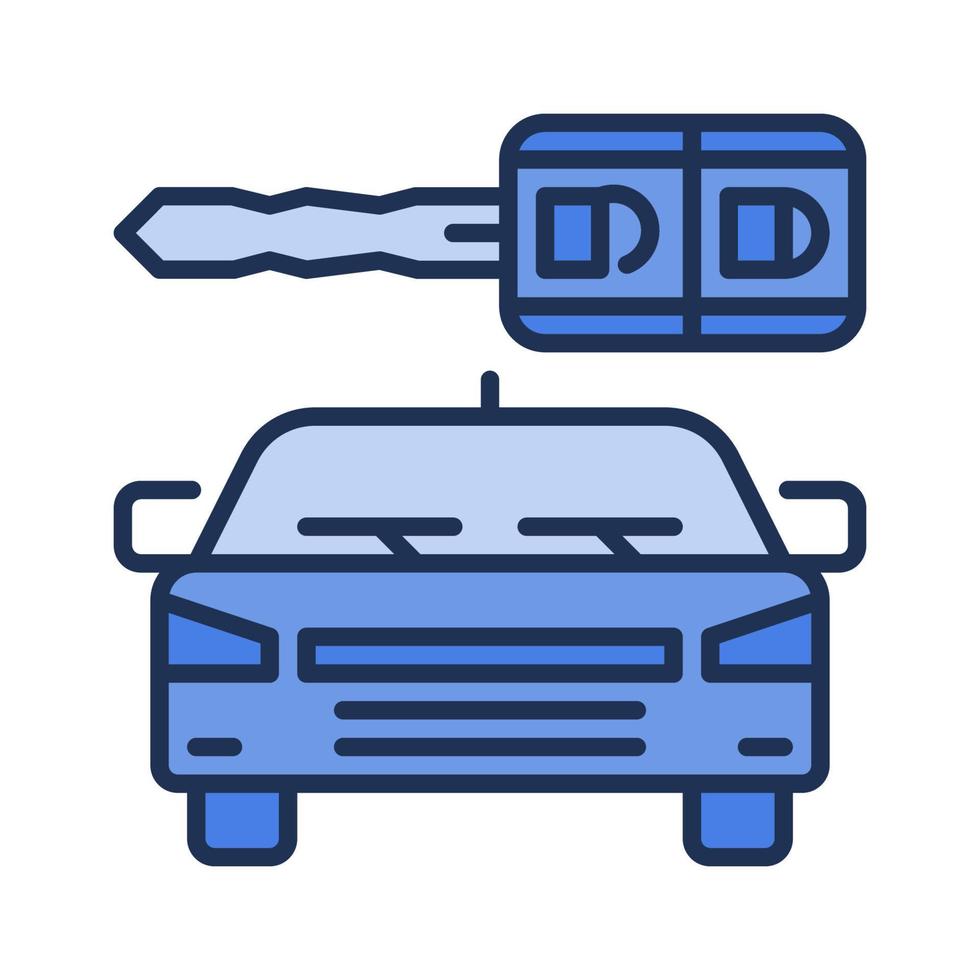 Rental Car vector Vehicle Hire concept blue icon 20947732 Vector Art at