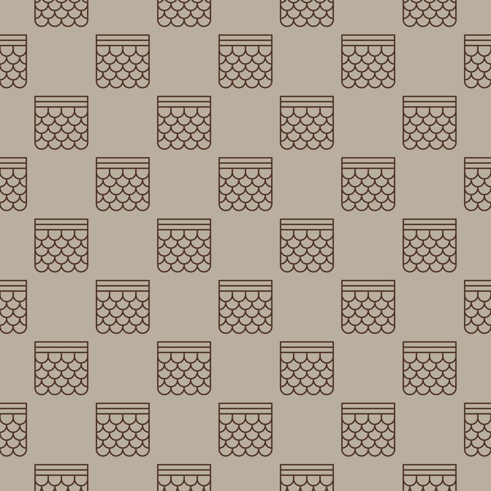 Soft Roof vector concept line seamless pattern