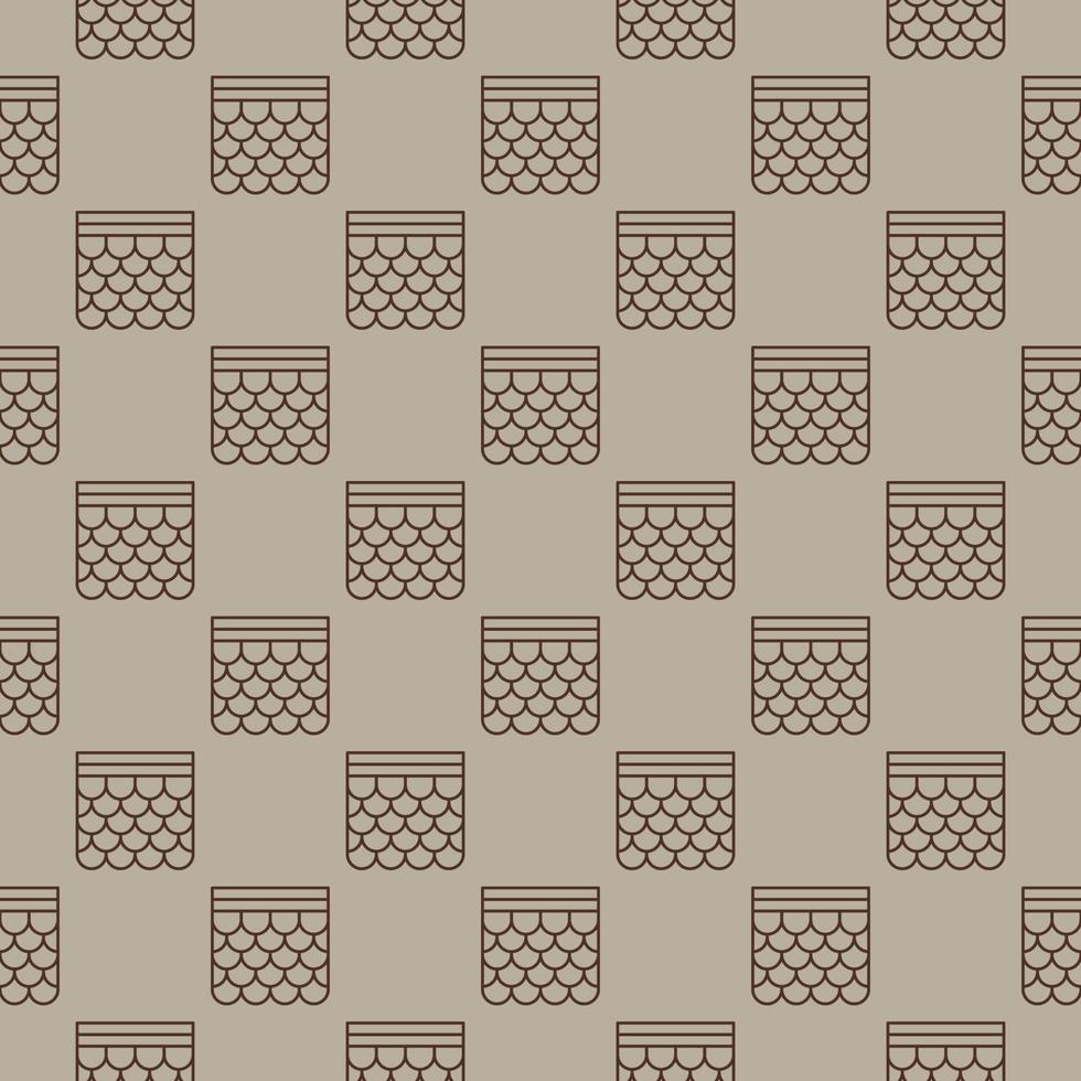 Soft Roof vector concept line seamless pattern