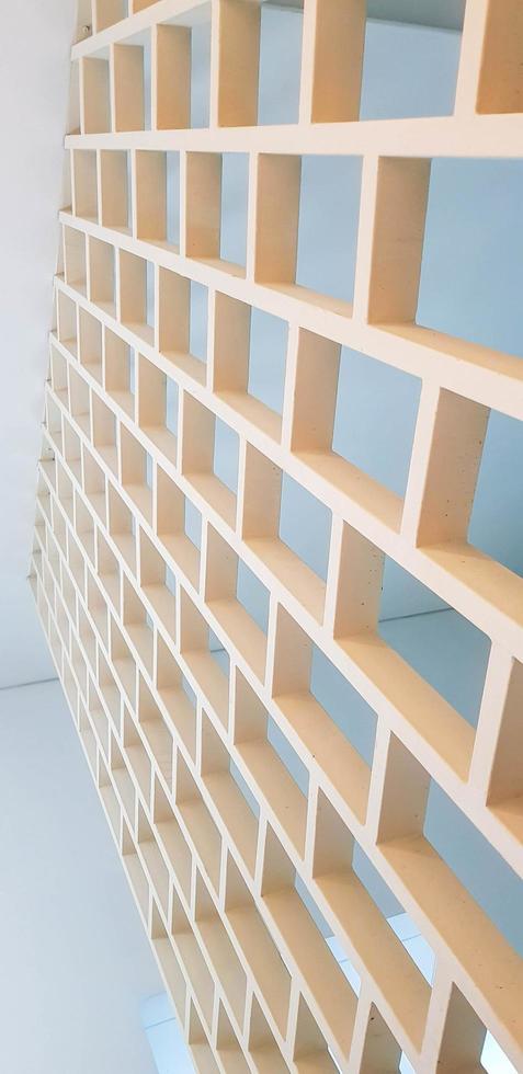 Room divider in a white minimalist style. photo