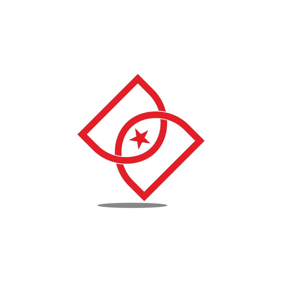 abstract letter dd infinity star geometric design vector