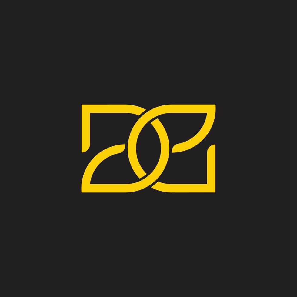 letter de simple overlapping line geometric logo vector