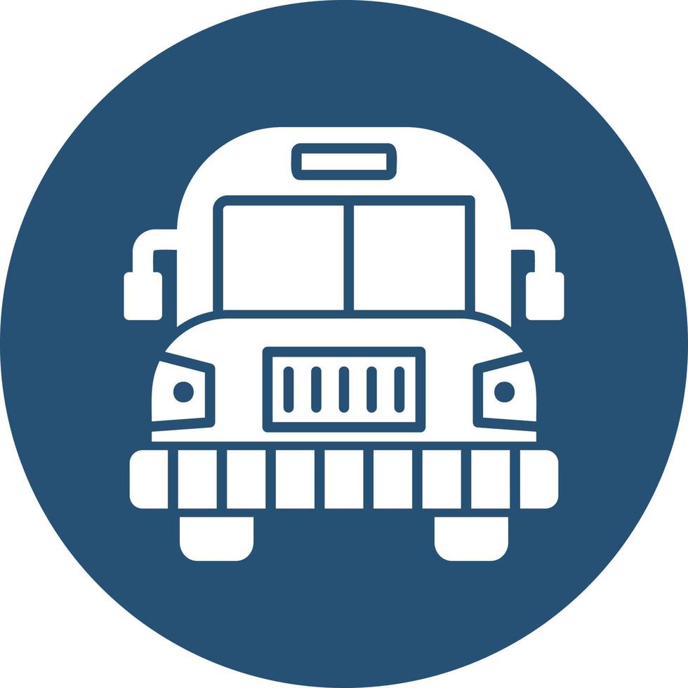 School Bus Vector Icon