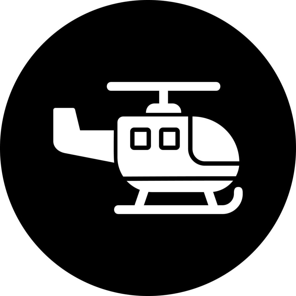 icono de vector de helicóptero