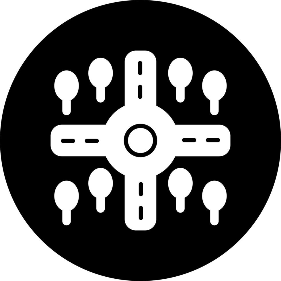 Crossroad Vector Icon