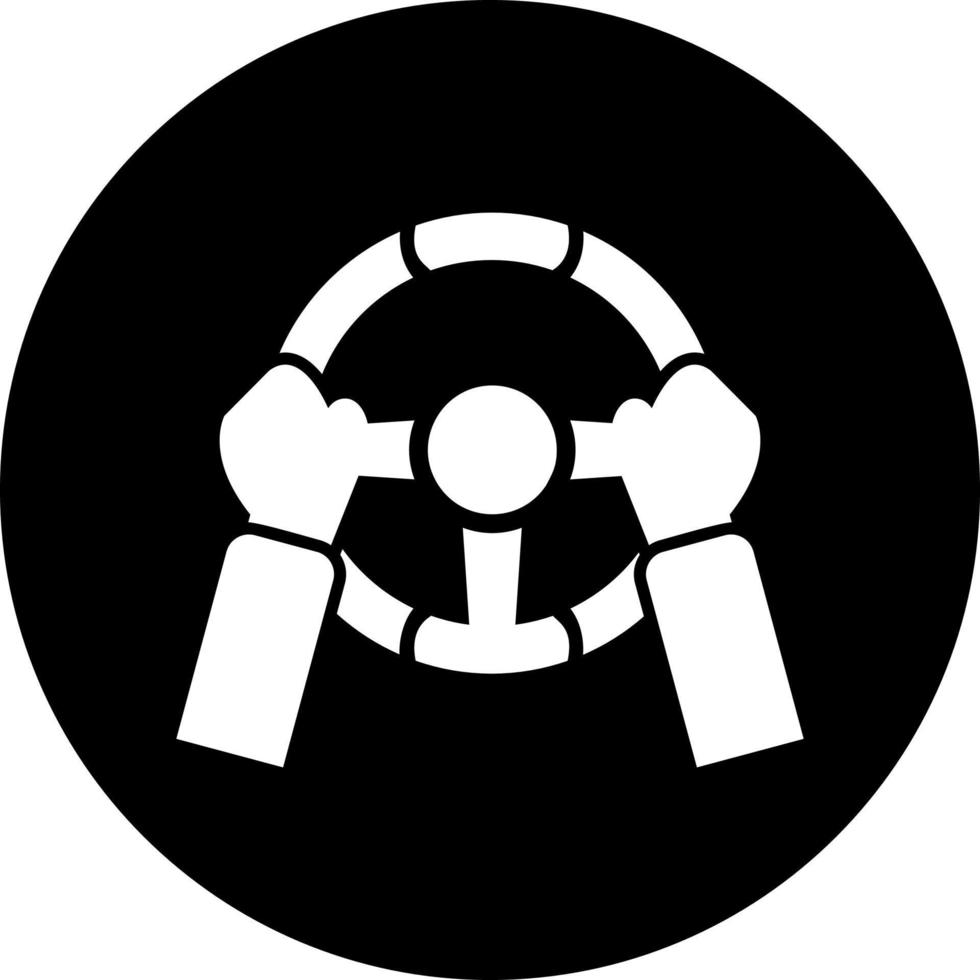 Steering Wheel Vector Icon