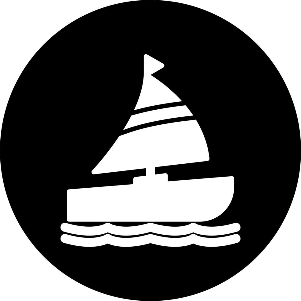 icono de vector de velero