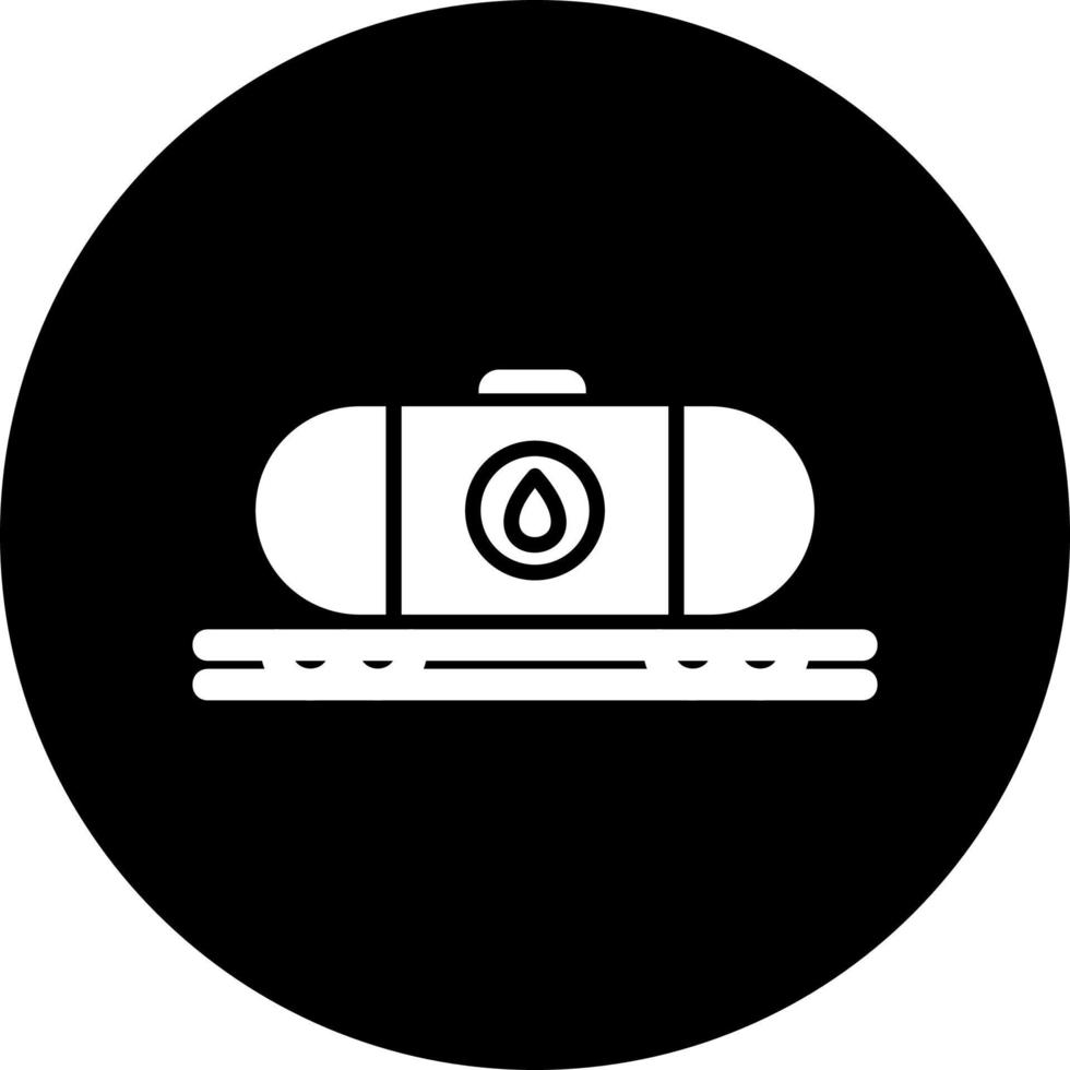 Oil Train Vector Icon