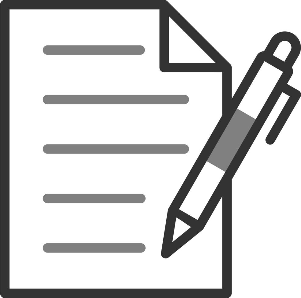 Pen And Paper Vector Icon