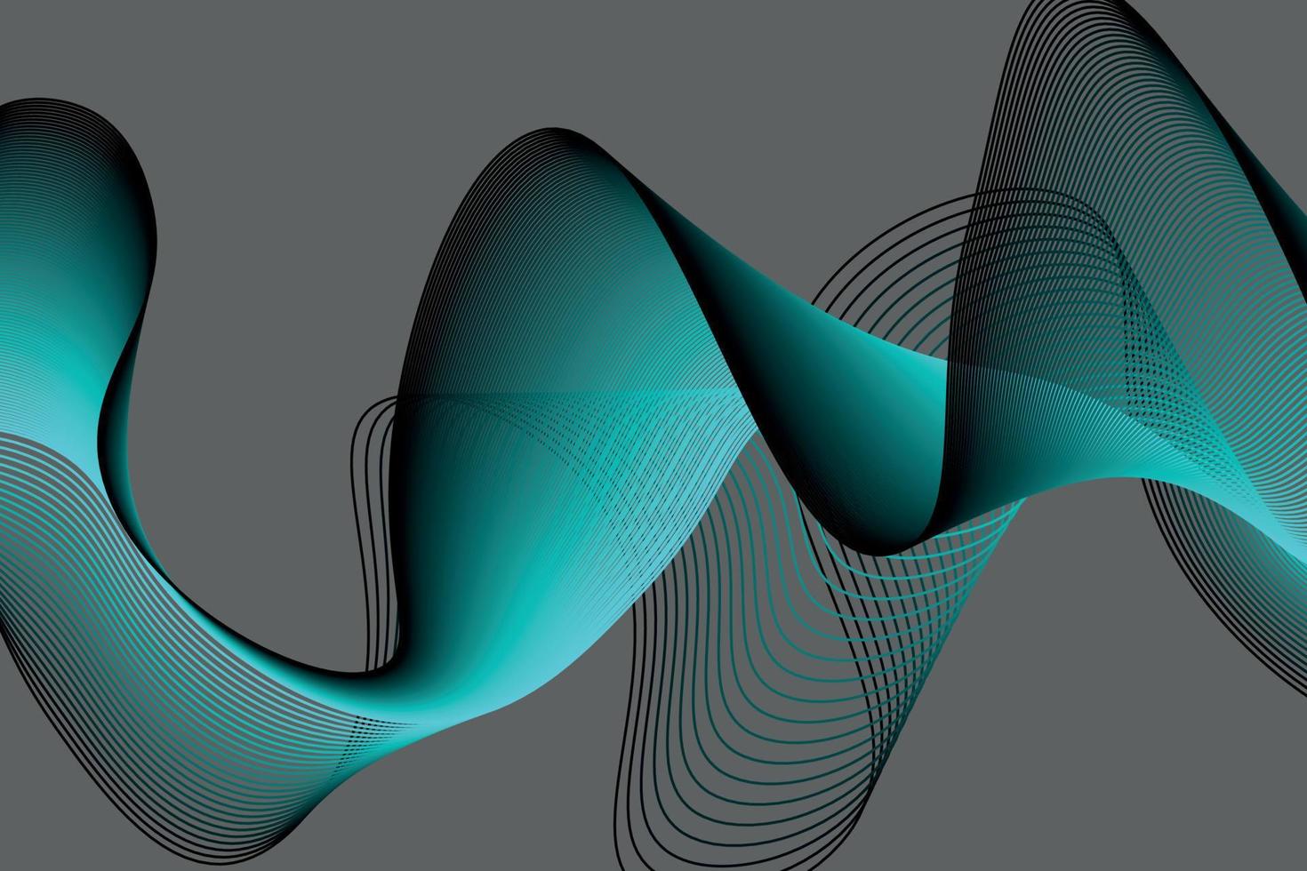 blue light and black lines. wave abstract background, suitable for landing page and computer desktop background. 3d vector