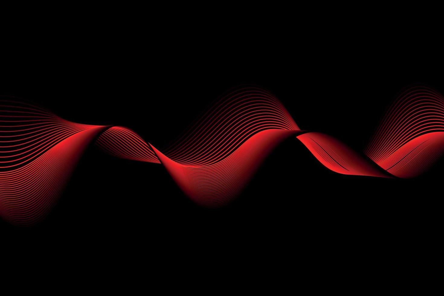red and black wave abstract background, suitable for landing page and computer desktop background. 3d vector