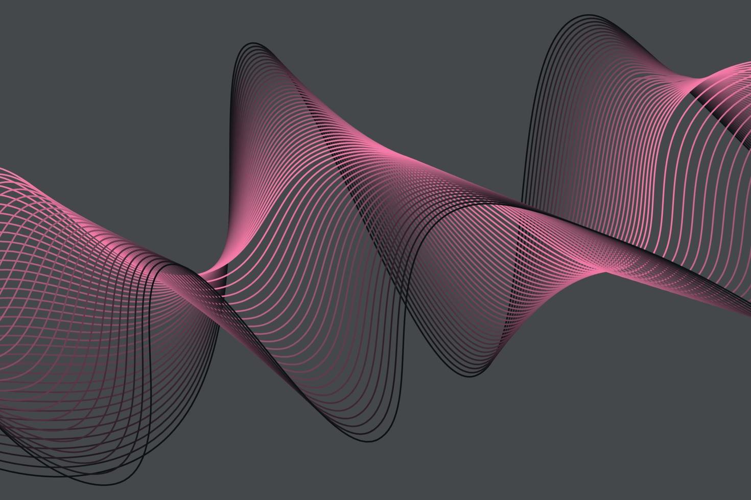 purple pink and balack wave abstract background, suitable for landing page and computer desktop background. 3d vector