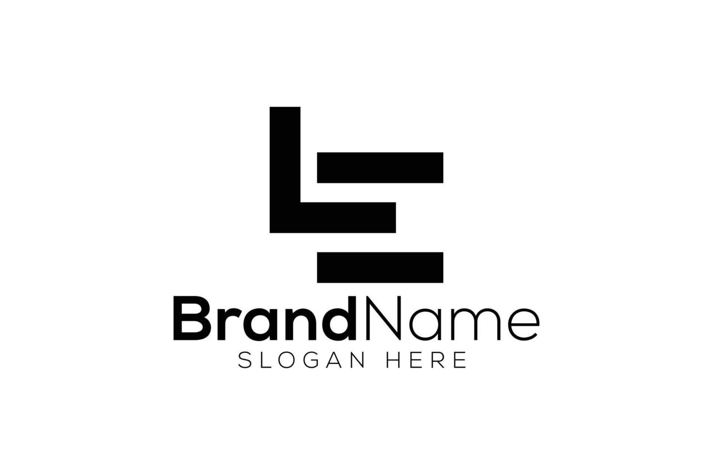 Minimalist letter L E logo design template 20948786 Vector Art at Vecteezy