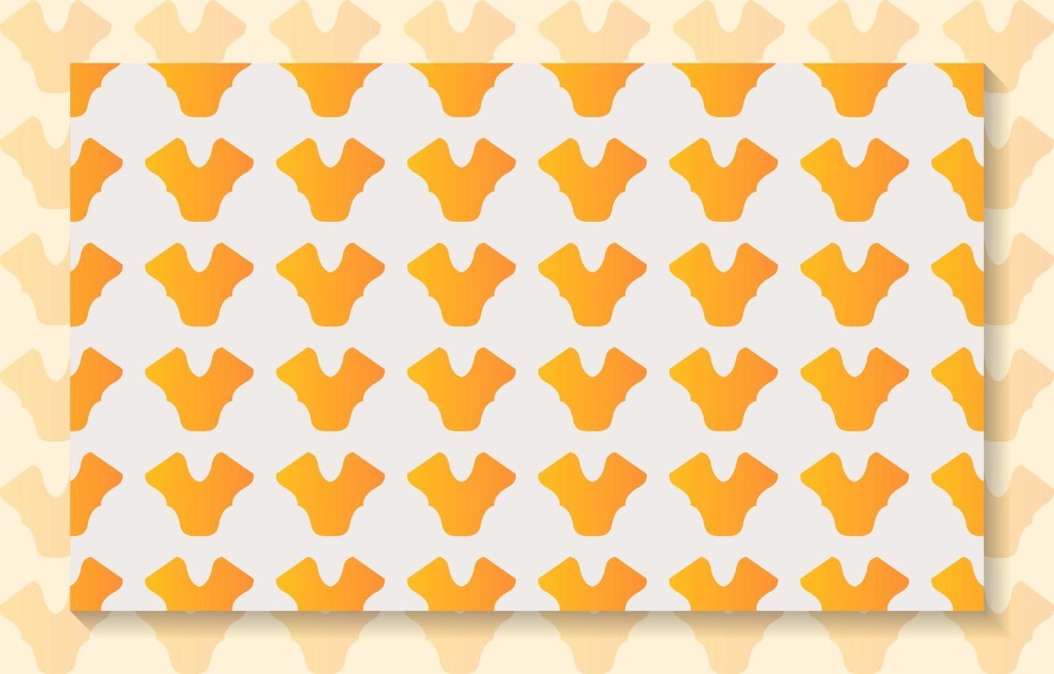 Seamless pattern with abstract yellow line shapes. eps 10. vector