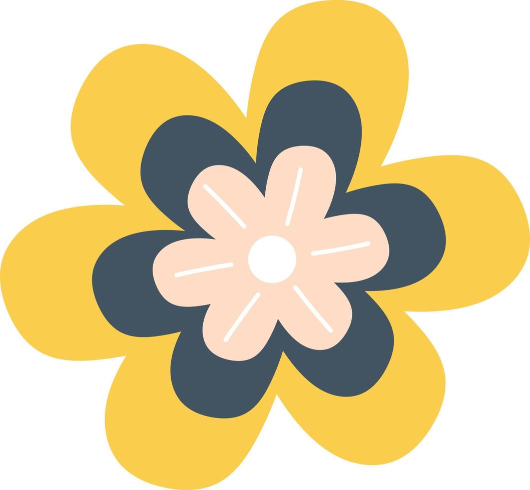 Bright spring flower illustration vector