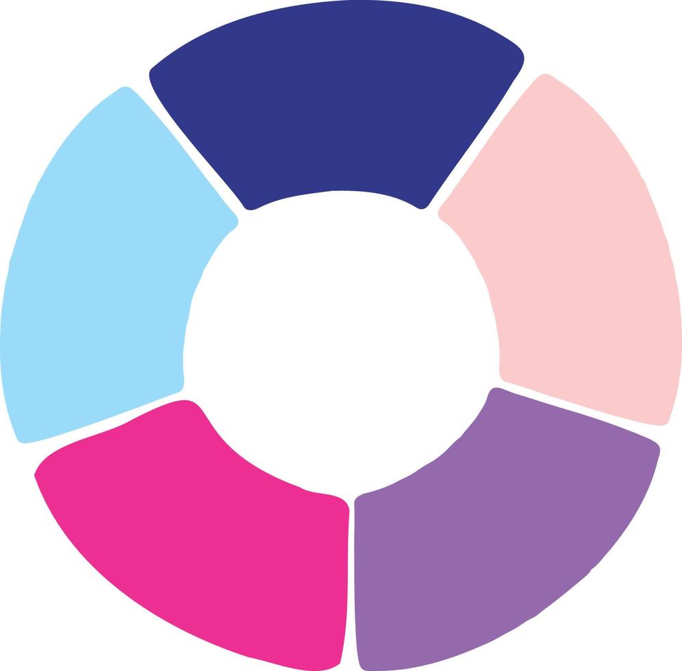 Bright and colorful donut chart illustration 20949130 Vector Art at Donut Chart Color Combination