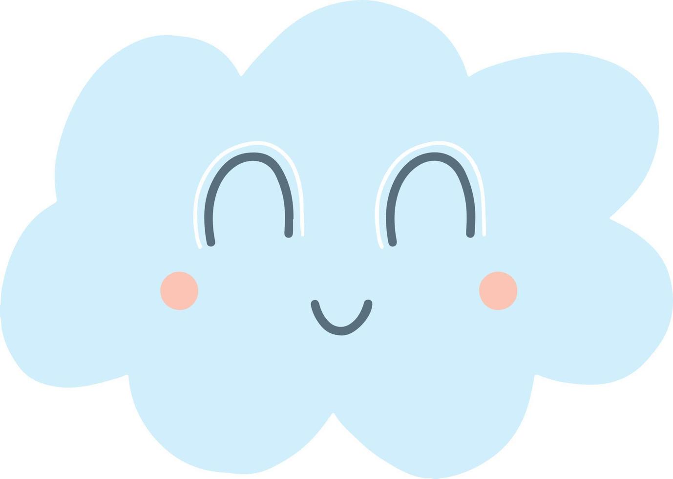 Cute cloud little cutie baby shower illustration vector