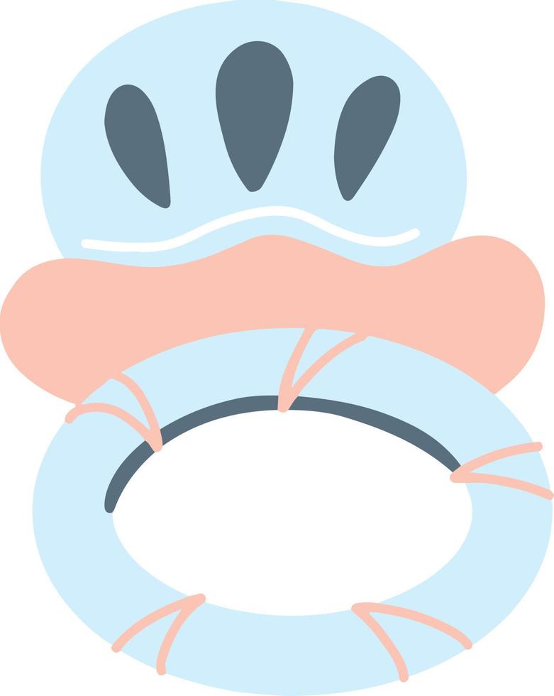 Baby teether little cutie baby shower illustration vector