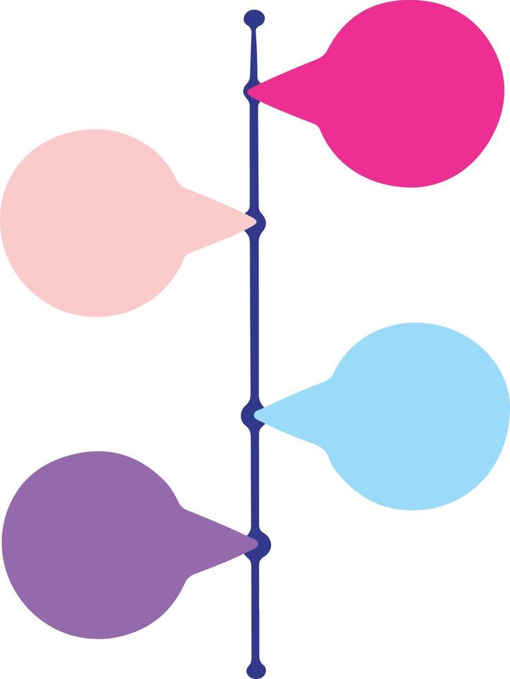 Vertical timeline diagram illustration vector