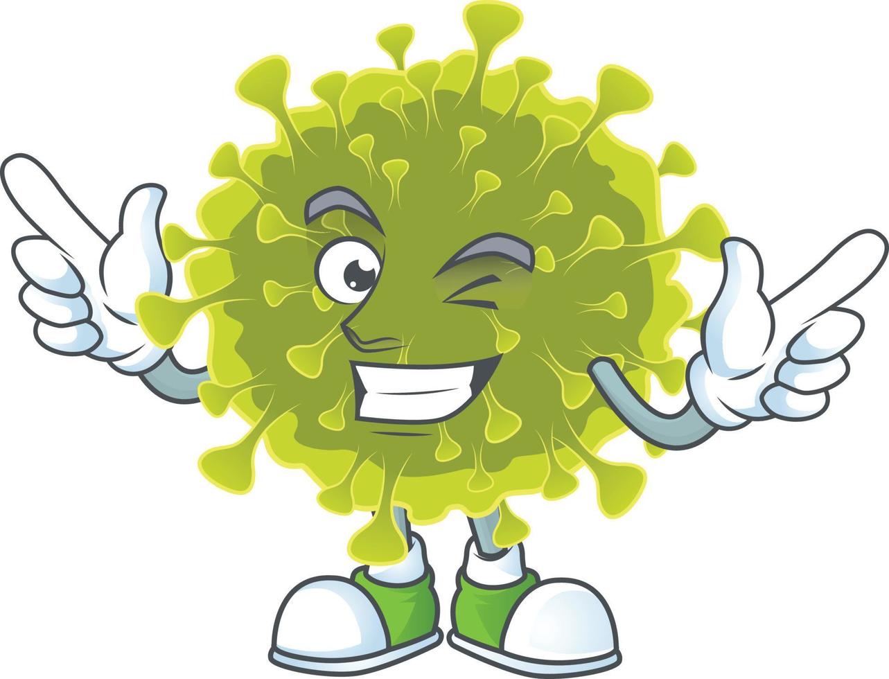 A cartoon character of global coronavirus outbreak vector