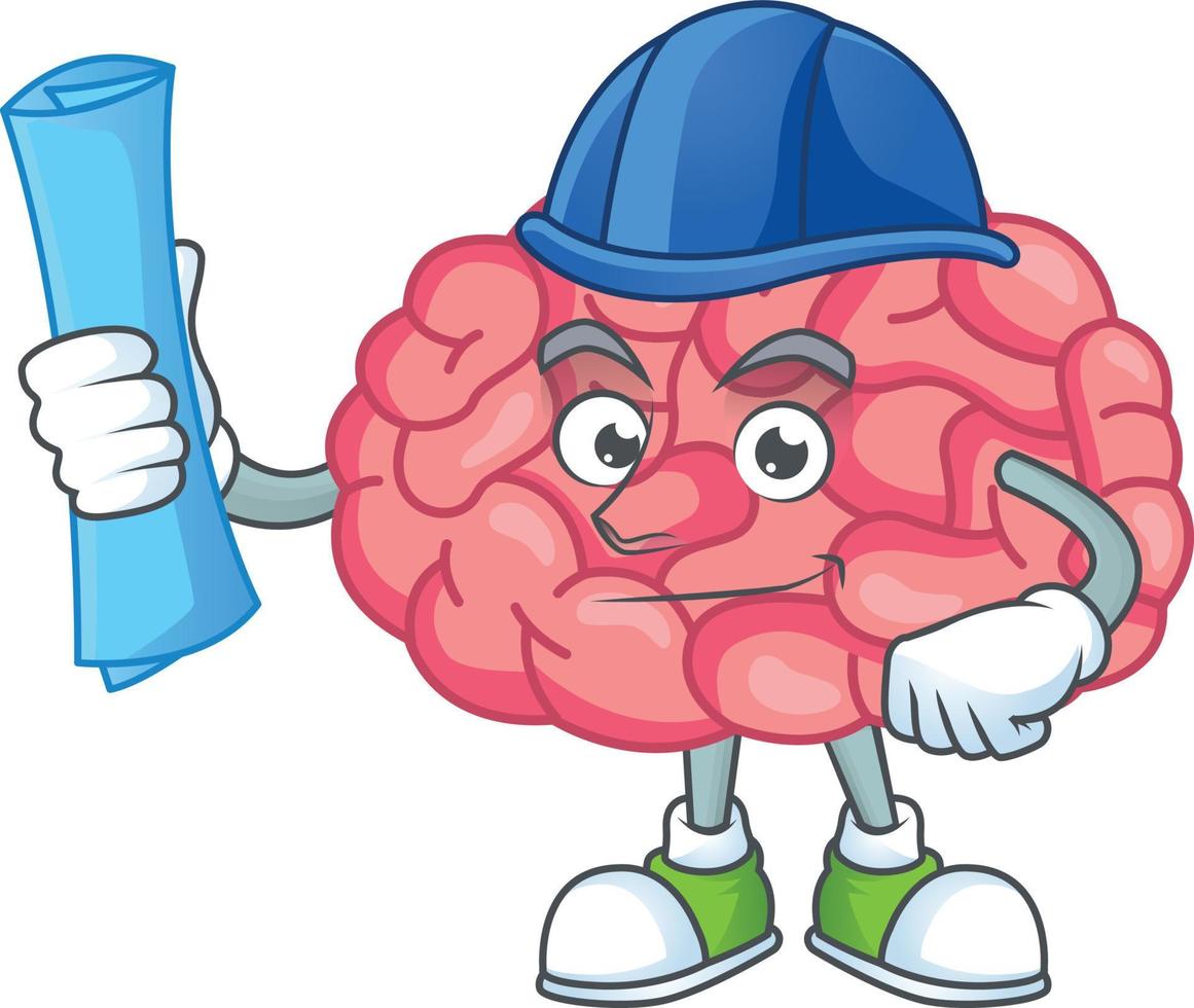 Brain Cartoon character vector